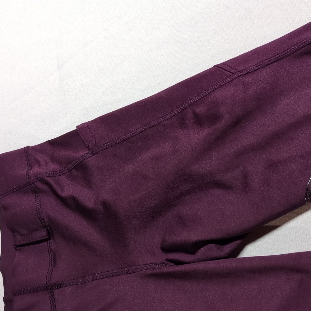 Ovation Aerowick Women's Full Seat Riding Tights, EUC, M, Purple Maroon - Picture 4 of 8